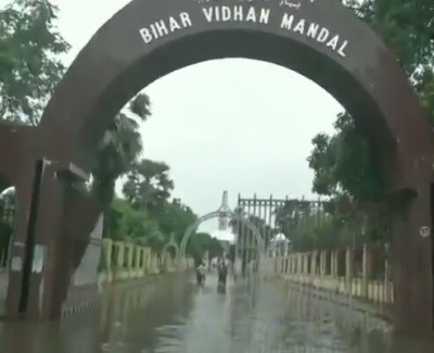 Bihar's capital flooded due to overnight rain on Saturday Bihar's capital flooded due to overnight rain on Saturday