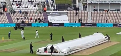 WTC final: Fifth day's play starts after rain delay WTC final: Fifth day's play starts after rain delay