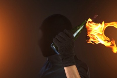 Petrol bomb hurled at police station in Srinagar Petrol bomb hurled at police station in Srinagar