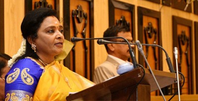 Telangana Governor calls for promoting women leadership in all sectors Telangana Governor calls for promoting women leadership in all sectors