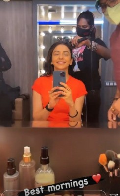 Rakul Preet Singh shares glimpse of her 'best mornings' Rakul Preet Singh shares glimpse of her 'best mornings'
