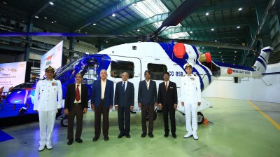 Coast Guard inducts HAL's three Dhruv helicopters Coast Guard inducts HAL's three Dhruv helicopters