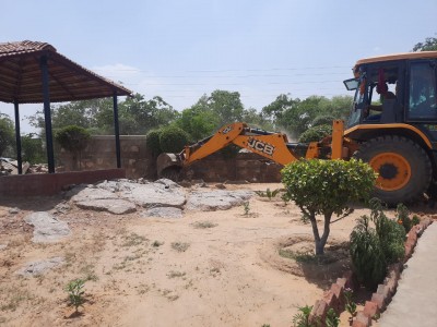 Gurugram: Nine illegal farmhouses in Aravalli Hills demolished Gurugram: Nine illegal farmhouses in Aravalli Hills demolished