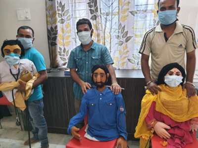 Covid awareness campaign through puppetry in NE India Covid awareness campaign through puppetry in NE India