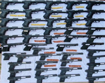 Punjab Police seize cache of foreign-made pistols from smuggler Punjab Police seize cache of foreign-made pistols from smuggler