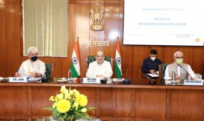 Amit Shah reviews development programmes for J&K Amit Shah reviews development programmes for J&K