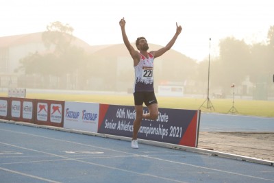 Bharatsinh wins gold in 10,000 metres Bharatsinh wins gold in 10,000 metres