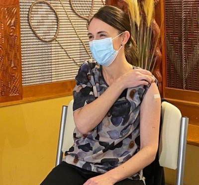 New Zealand PM receives Covid vaccine New Zealand PM receives Covid vaccine