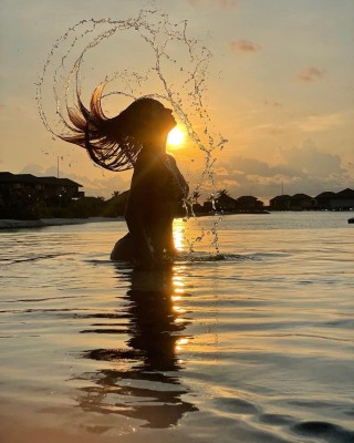 Disha Patani's new picture is about a mellow sun and sultry splash