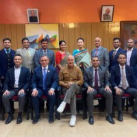 Anupam Kher interacts with police officers, staff in Shimla