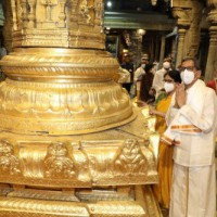 CJI NV Ramana worships at Tirupati temple