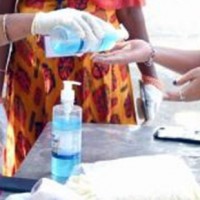 Herbal sanitiser units in rural interiors of UP