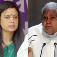 Mahua dares Bengal Guv to sue her, Dhankar denies charge