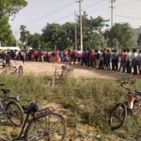 Gurugram: Long queues at vax centres as people wait for turn