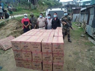 Foreign cigarettes smuggled from Myanmar seized in Mizoram