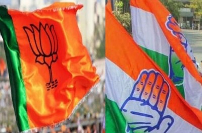 Kerala Police use force to disperse protesting BJP, Cong workers Kerala Police use force to disperse protesting BJP, Cong workers