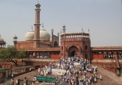 Prophet comment row: Protest outside Jama Masjid in Delhi Prophet comment row: Protest outside Jama Masjid in Delhi