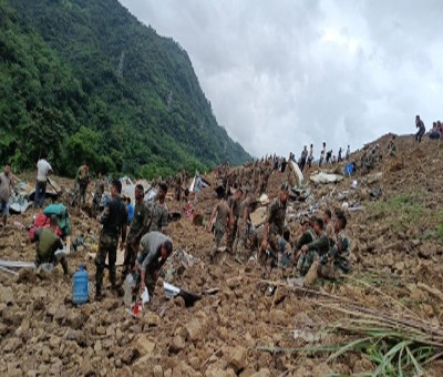 Dozens buried alive in massive Manipur landslide; rescue on Dozens buried alive in massive Manipur landslide; rescue on