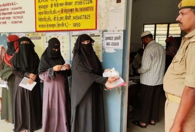 Low voter turnout in Rampur, Azamgarh by-polls Low voter turnout in Rampur, Azamgarh by-polls