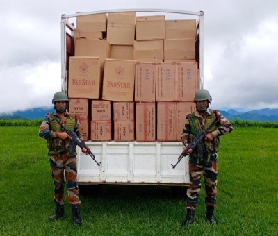 Smuggled drugs, cigarettes seized in Mizoram Smuggled drugs, cigarettes seized in Mizoram