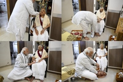 Modi pens emotional note on mother Heeraba's 100th birthday