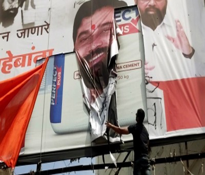 Rebel Sena vs NCP: Poster war in Guwahati over 'Hindu pride' and 'traitors' Rebel Sena vs NCP: Poster war in Guwahati over 'Hindu pride' and 'traitors'