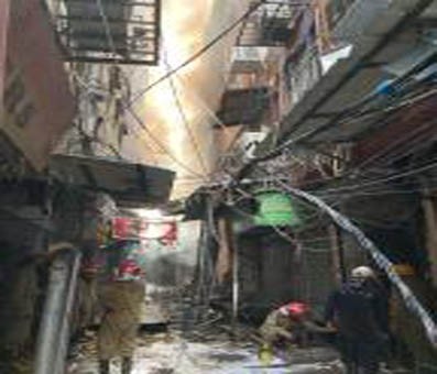 Major fire in Delhi's Karol Bagh area, no casualties Major fire in Delhi's Karol Bagh area, no casualties