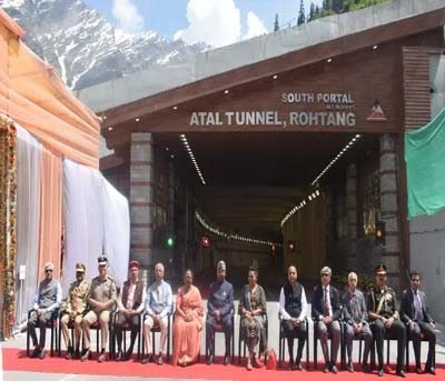 President visits Atal Tunnel Rohtang President visits Atal Tunnel Rohtang