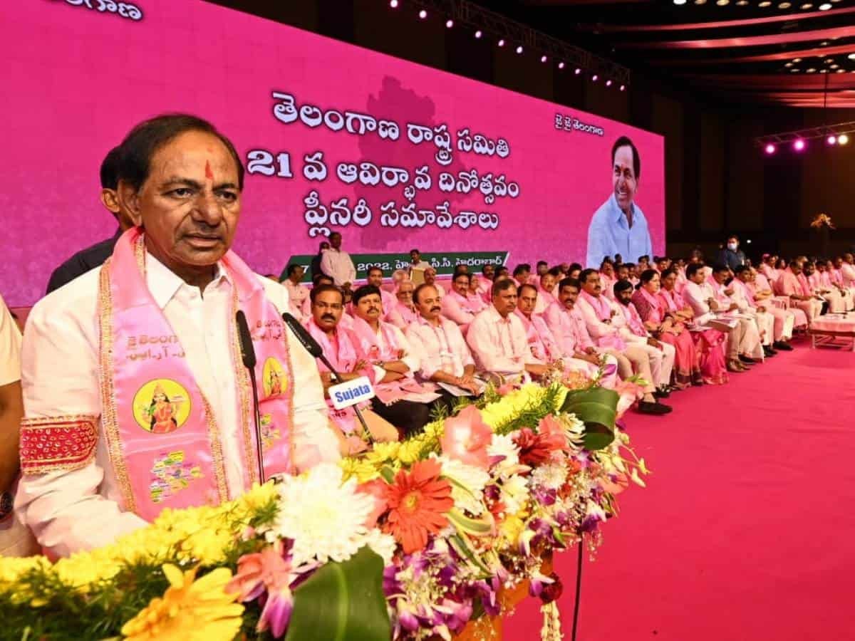 KCR likely to float national party Bharat Rashtra Samithi KCR likely to float national party Bharat Rashtra Samithi