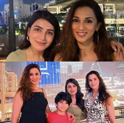 Samantha visits Dubai to spend time with her close pals