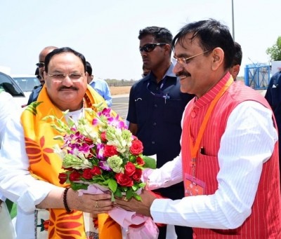 Nadda visits Narottam Mishra's residence in MP