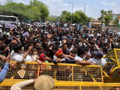 RLP stages statewide protests against Agnipath in Raj RLP stages statewide protests against Agnipath in Raj