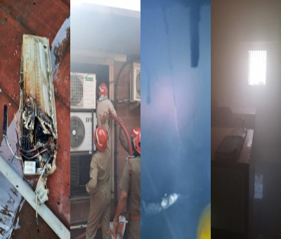 Fire guts bank's record room inside Supreme Court (Ld) Fire guts bank's record room inside Supreme Court (Ld)