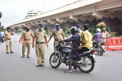 High alert in Telugu states in view of 'Bharat bandh' call High alert in Telugu states in view of 'Bharat bandh' call