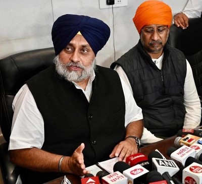 Mann abandoned Sangrur after becoming CM: Sukhbir Badal Mann abandoned Sangrur after becoming CM: Sukhbir Badal