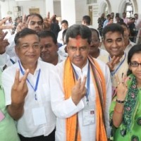 BJP bags 2 seats in Tripura bypolls, CM Manik Saha wins from Town Bordowali