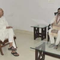 Union minister Dharmendra Pradhan meets Nitish Kumar in Patna