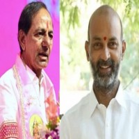 Telangana BJP chief served notice for derogatory skit against KCR