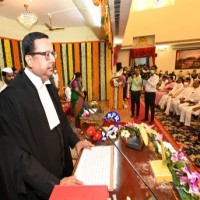 Justice Ujjal Bhuyan takes oath as Telangana HC Chief Justice