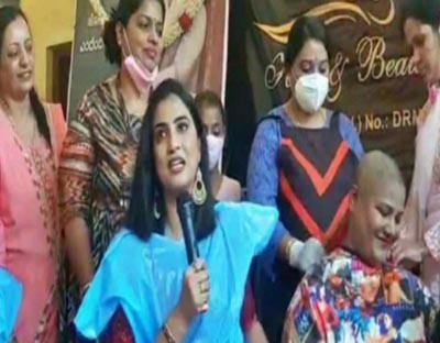 Kannada actress Rishika Raj donates hair to cancer patients, wins hearts Kannada actress Rishika Raj donates hair to cancer patients, wins hearts