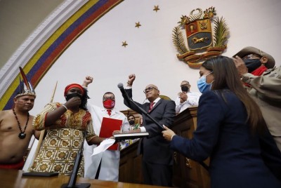 Pro-govt lawmaker re-elected president of Venezuelan National Assembly Pro-govt lawmaker re-elected president of Venezuelan National Assembly