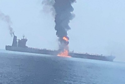 Iranian commercial ship attacked in Mediterranean Sea Iranian commercial ship attacked in Mediterranean Sea