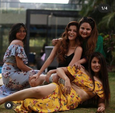Rubina Dilaik enjoys fun day with friends Rubina Dilaik enjoys fun day with friends