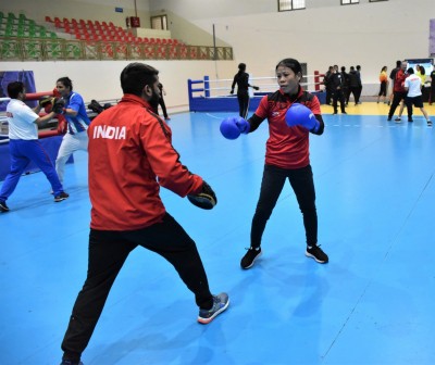 Mary Kom, Panghal one win away from medal in Spain Mary Kom, Panghal one win away from medal in Spain