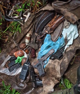 Arms cache recovered at Mahore in J&K Arms cache recovered at Mahore in J&K