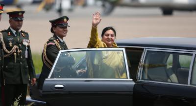 Nepal President leaves for B'desh Nepal President leaves for B'desh