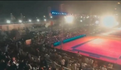 Over 100 injured in stadium collapse in Telangana Over 100 injured in stadium collapse in Telangana