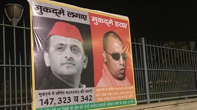 Akhilesh vs Yogi in hoarding war Akhilesh vs Yogi in hoarding war