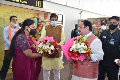 BJP factions stand united as Nadda visits Rajasthan BJP factions stand united as Nadda visits Rajasthan