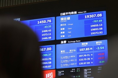 Tokyo stocks almost flat in morning as market eyes Fed meeting Tokyo stocks almost flat in morning as market eyes Fed meeting